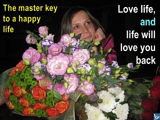 Love advice: Love life and life will love you back, Vadim Kotelnikov Ksenia, love quotes, photogram